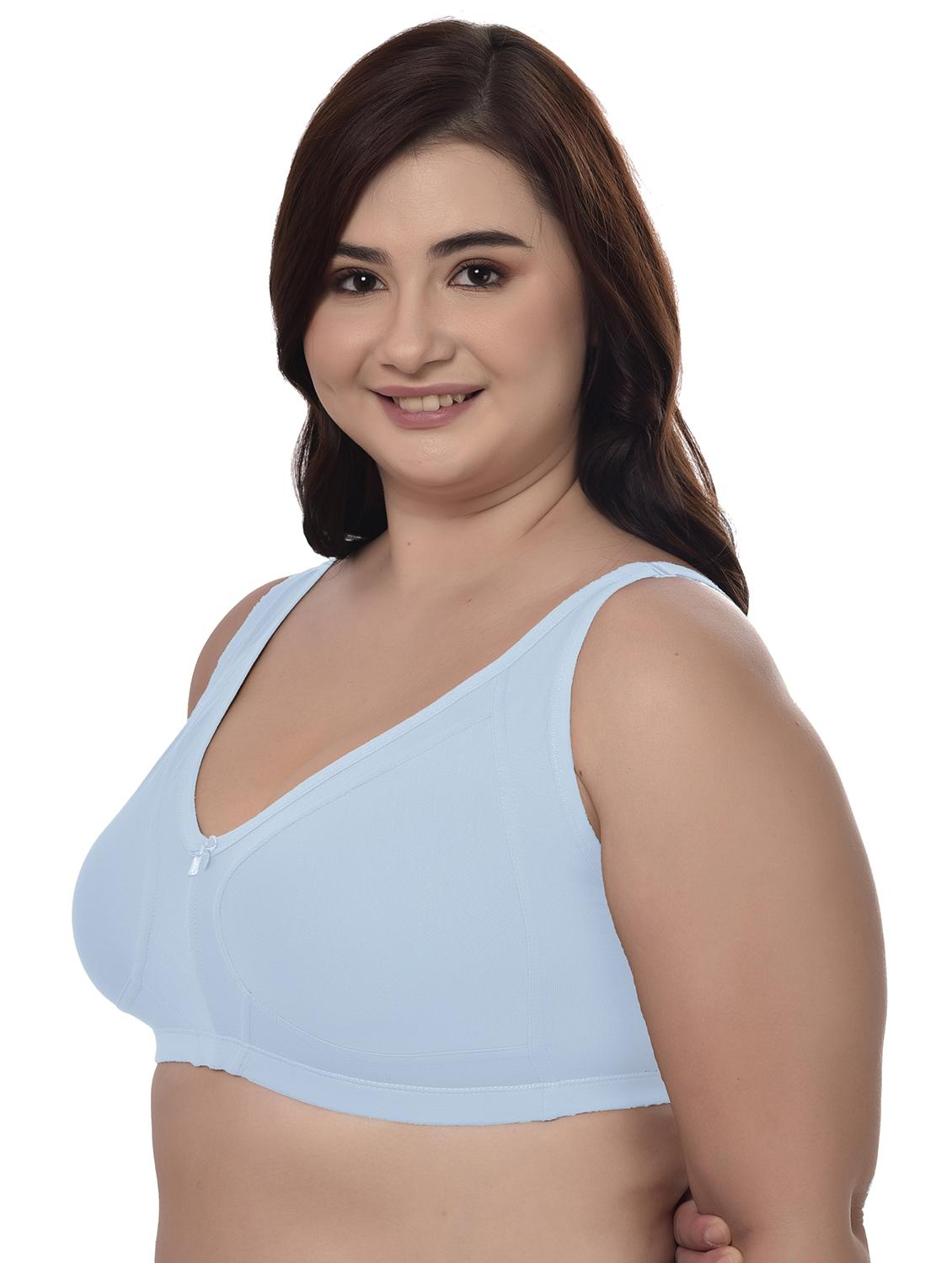 women solid plus size bra - 21645338 - Standard Image - 1