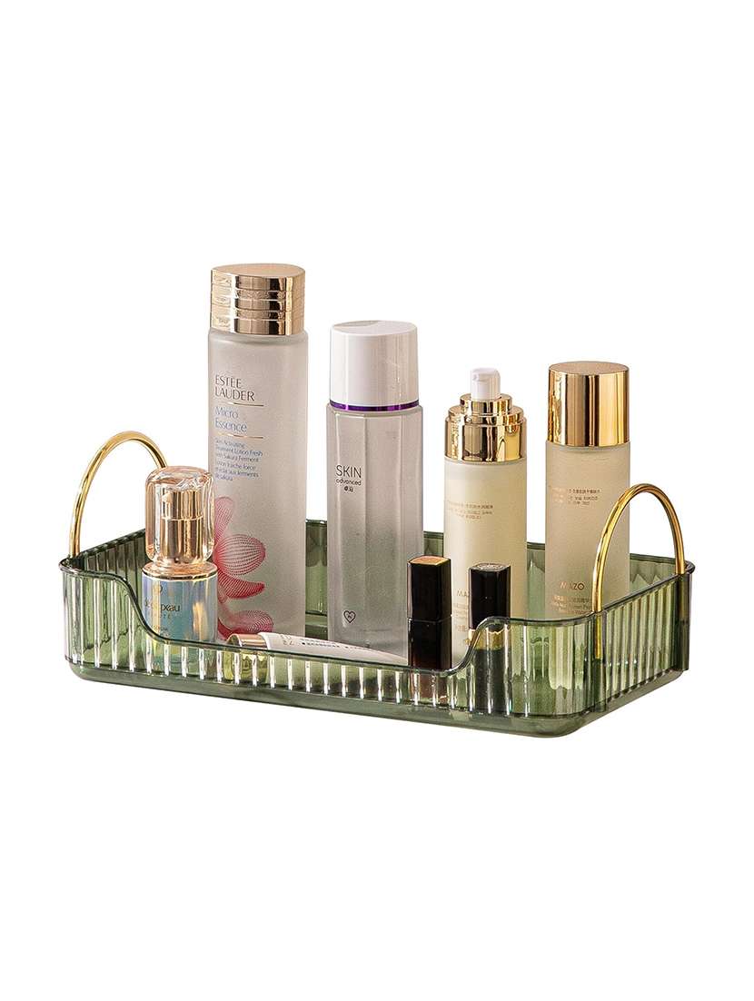 silver martini make-up organizer