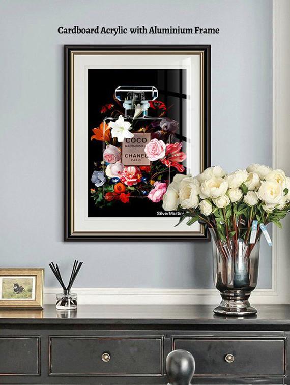 luxury bloom chanel art wall painting - 21645367 -  Zoom Image - 0