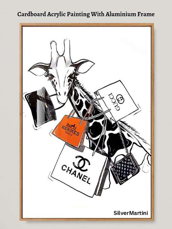 luxury quirky art wall painting