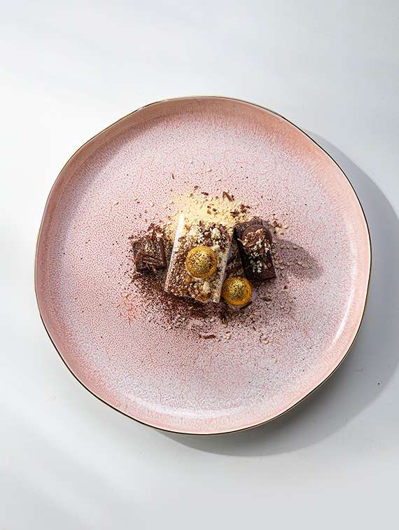 silver martini pink microwave safe tray