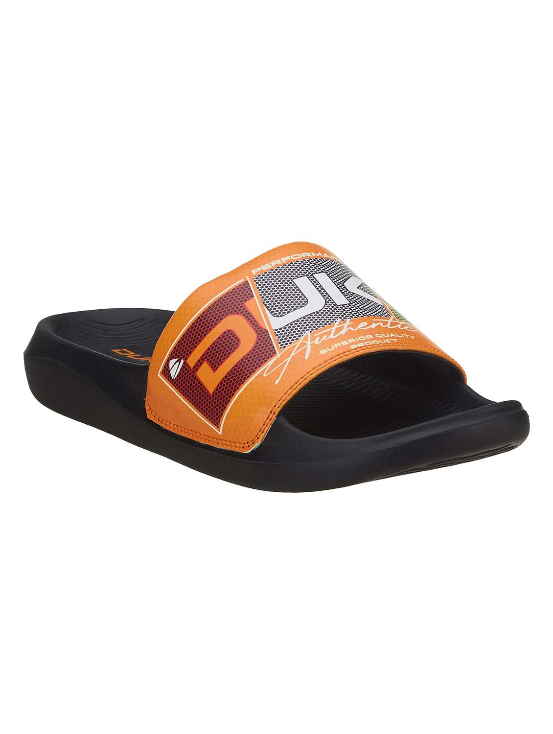 men orange slider flip flop - 21645396 -  Standard Image - 1