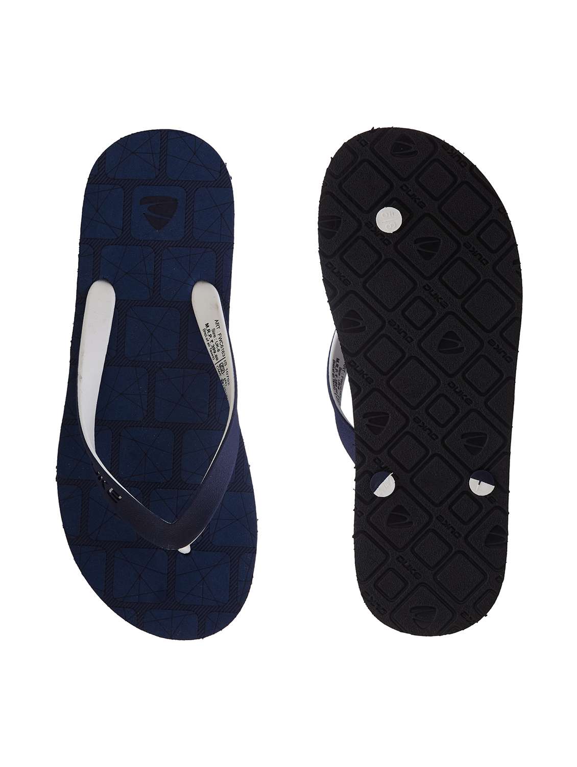 men navy blue slip on slipper - 21645409 -  Standard Image - 4