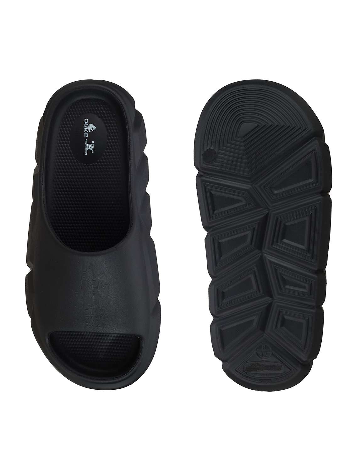 men black slider flip flop - 21645417 -  Standard Image - 4