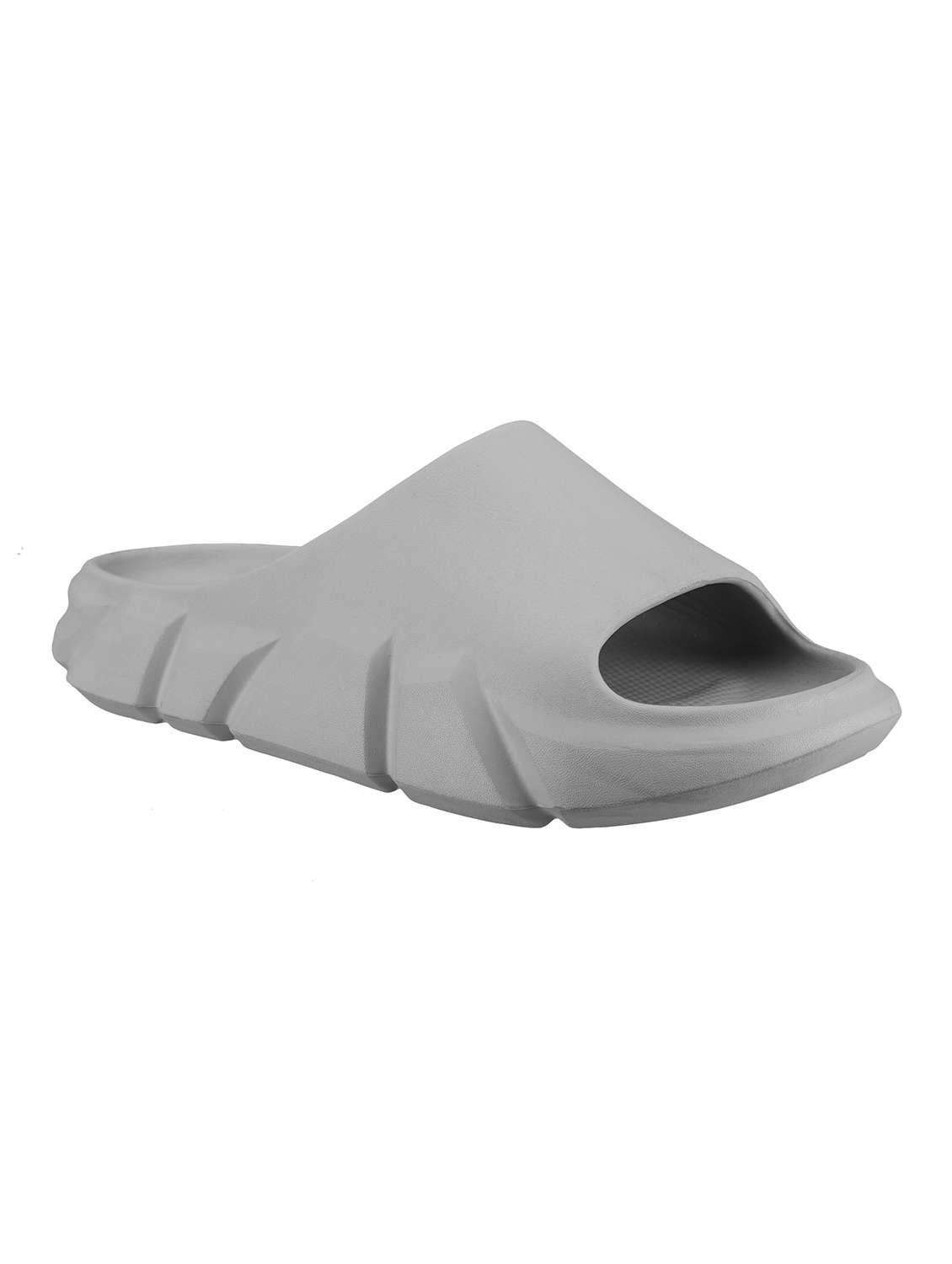 men grey slider flip flop - 21645418 -  Standard Image - 1