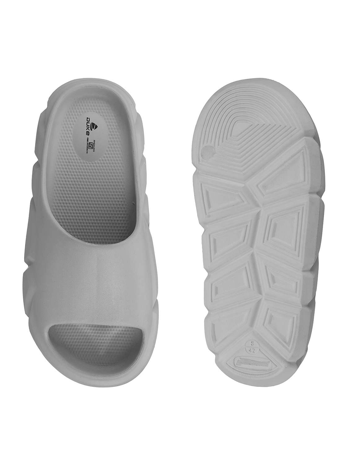 men grey slider flip flop - 21645418 -  Standard Image - 4
