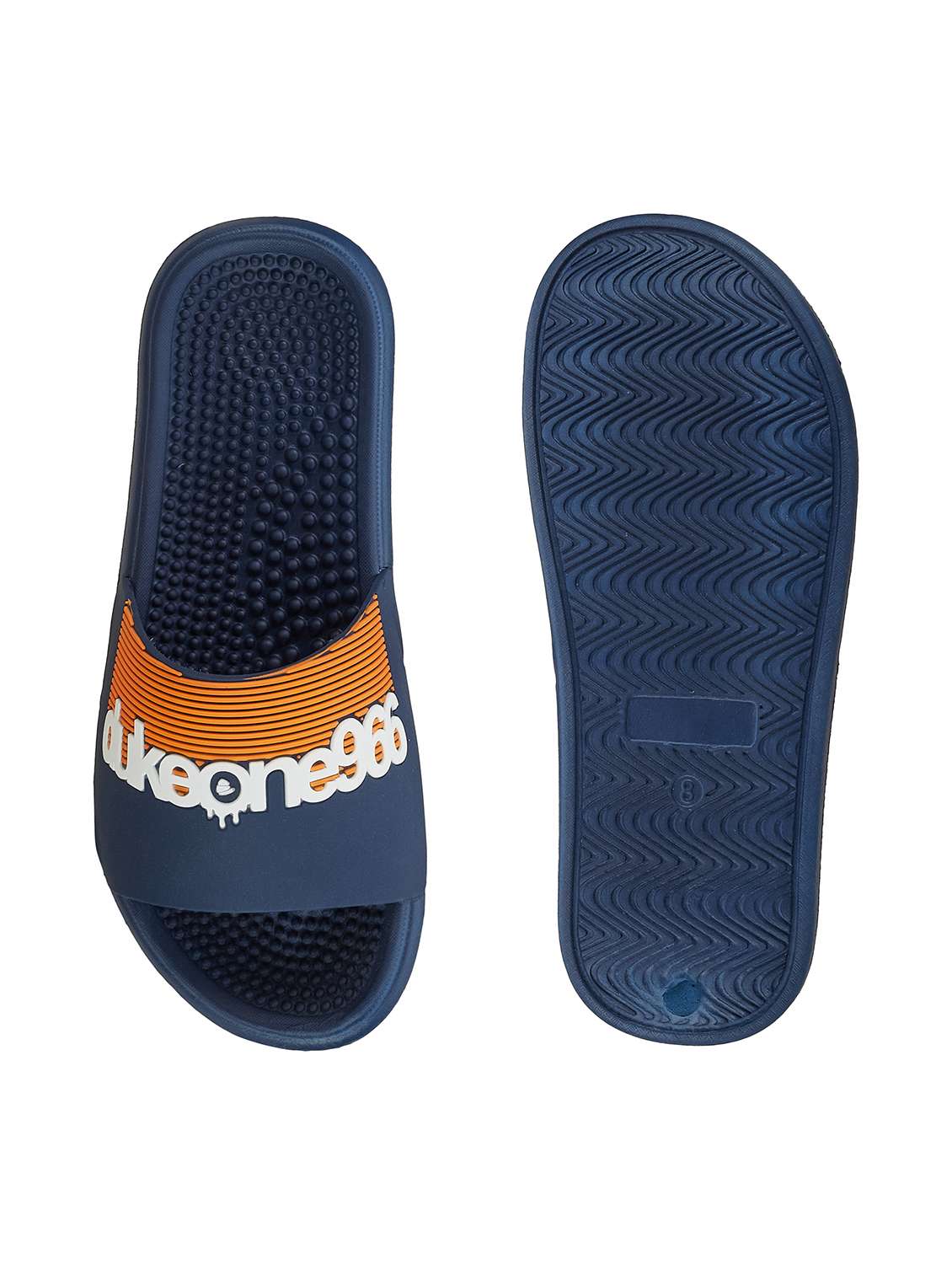 men navy blue slider flip flop - 21645419 -  Standard Image - 4