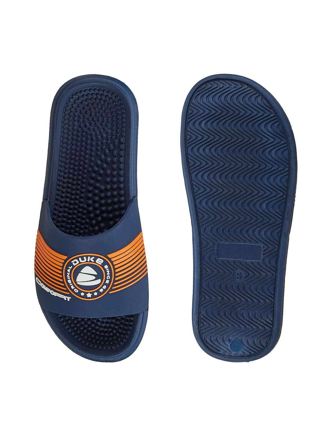 navy blue slider flip flop - 21645420 -  Standard Image - 4