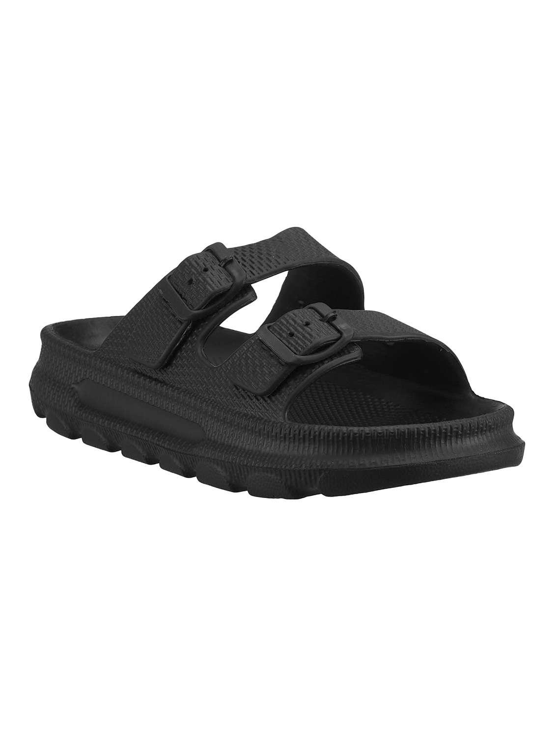 men black slider flip flop - 21645421 -  Standard Image - 1
