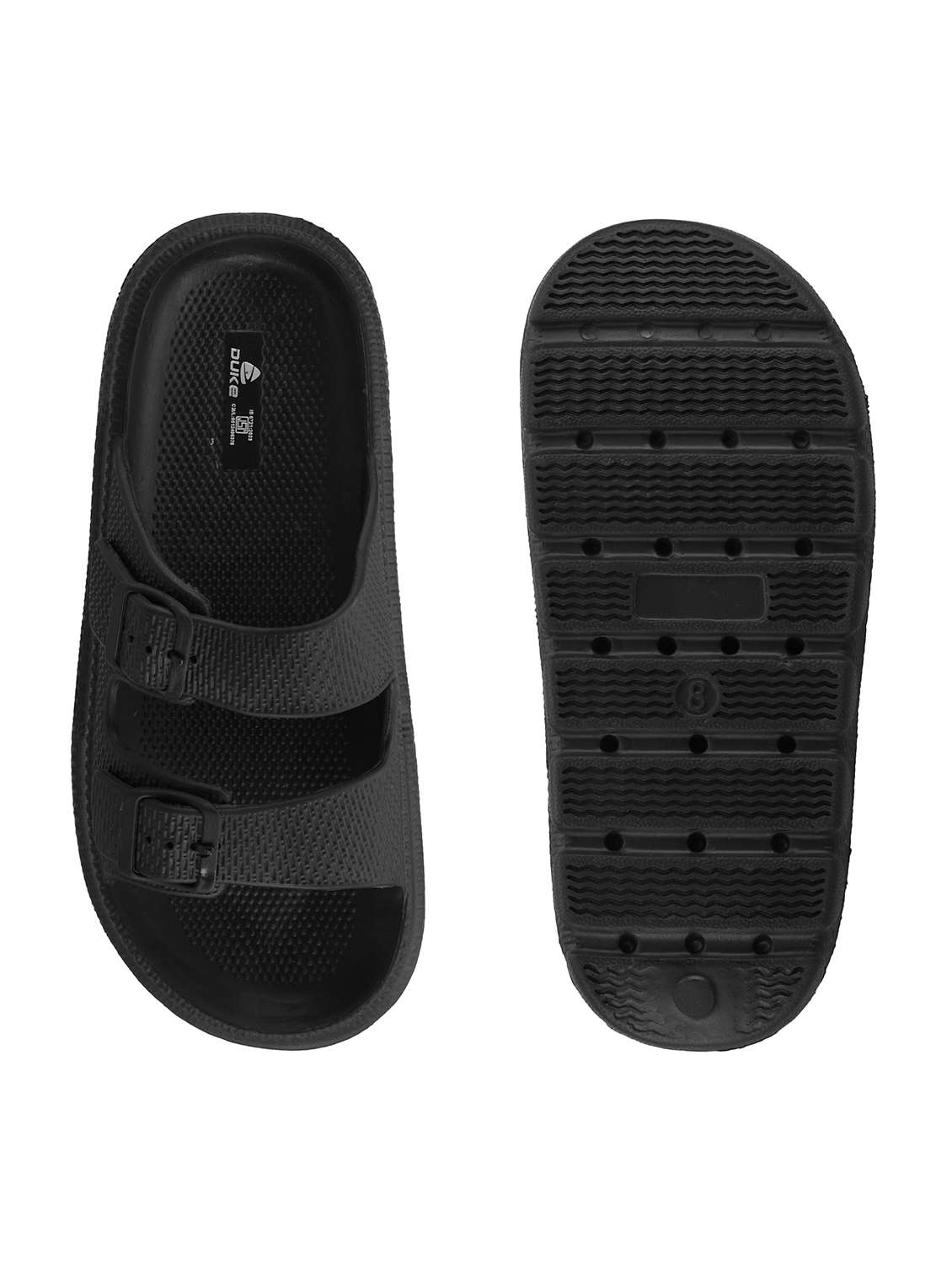 men black slider flip flop - 21645421 -  Standard Image - 4