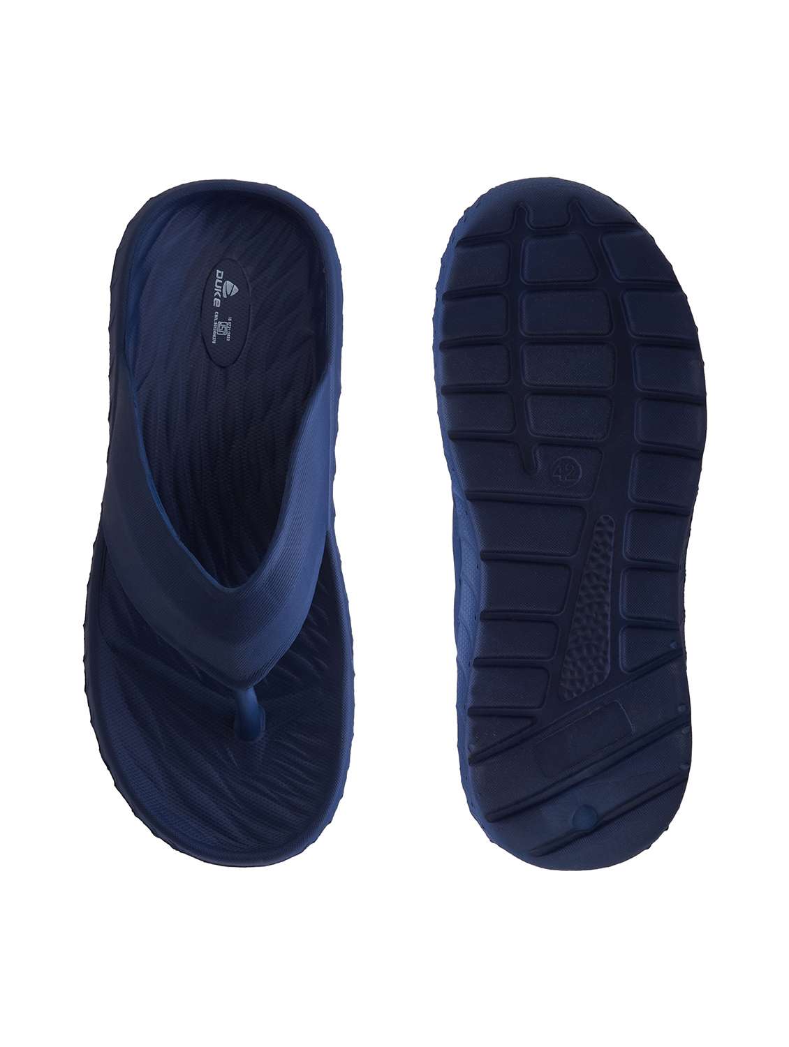 men navy blue slip on slipper - 21645425 -  Standard Image - 4