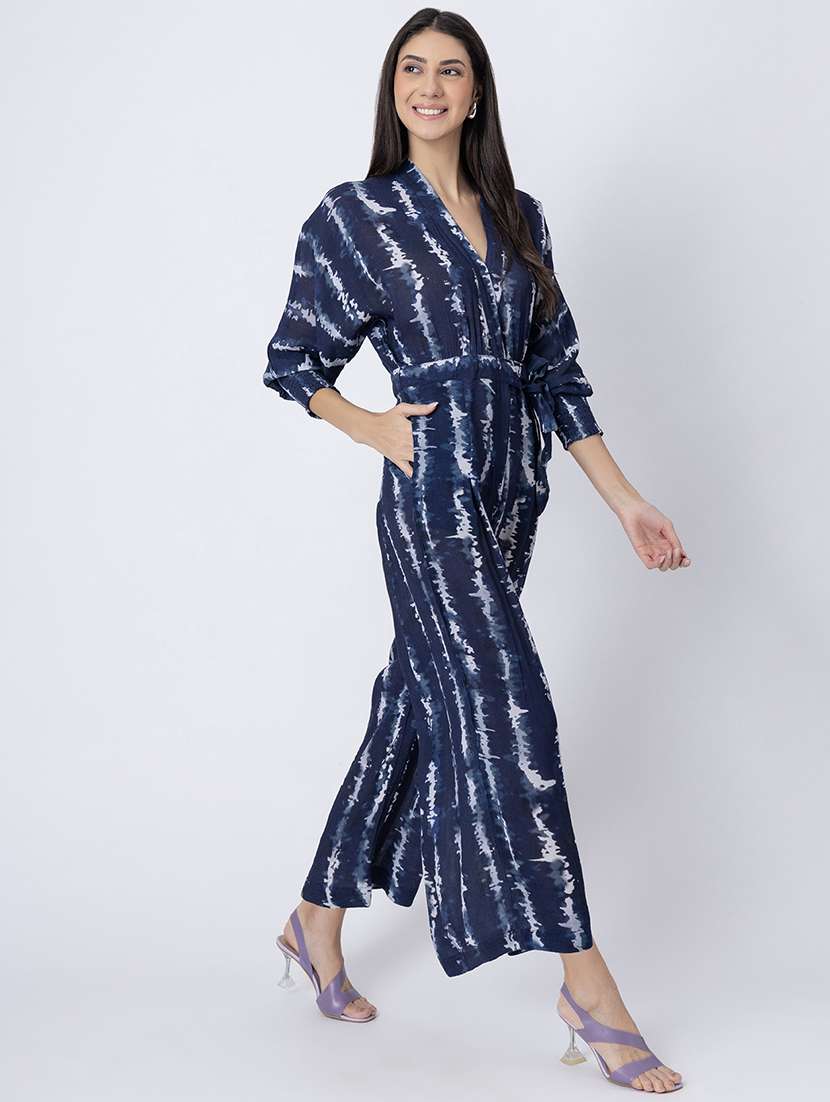 women printed full length jumpsuit - 21645504 -  Standard Image - 1