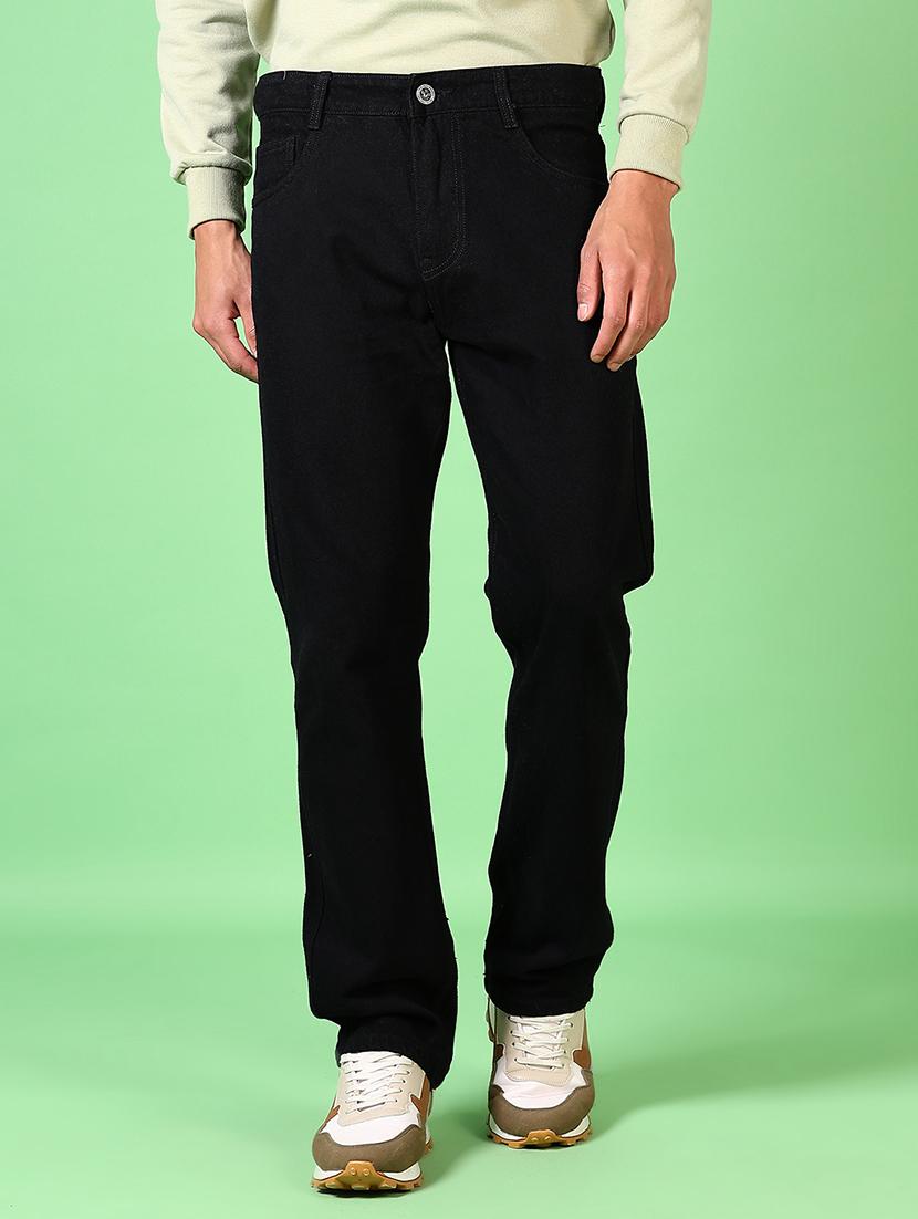 men mid rise straight fit plain denim jean - 21645586 - Zoom Image - 0