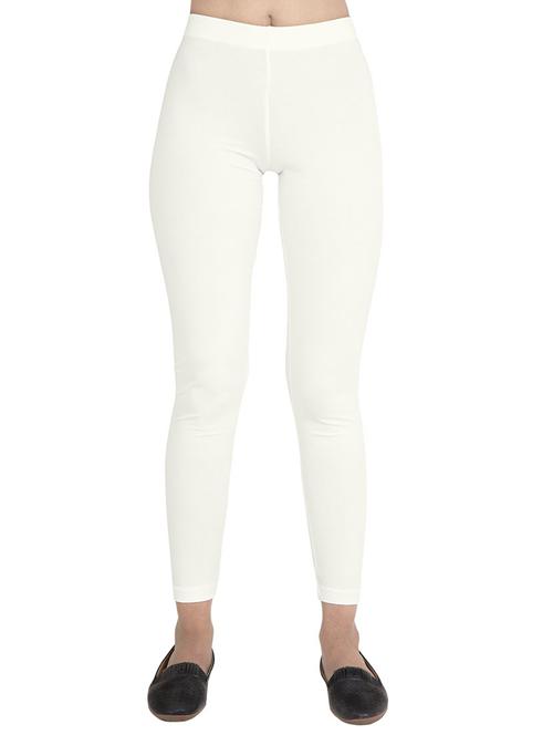 women plain ankle length mid rise leggings - 21645761 -  Standard Image - 0