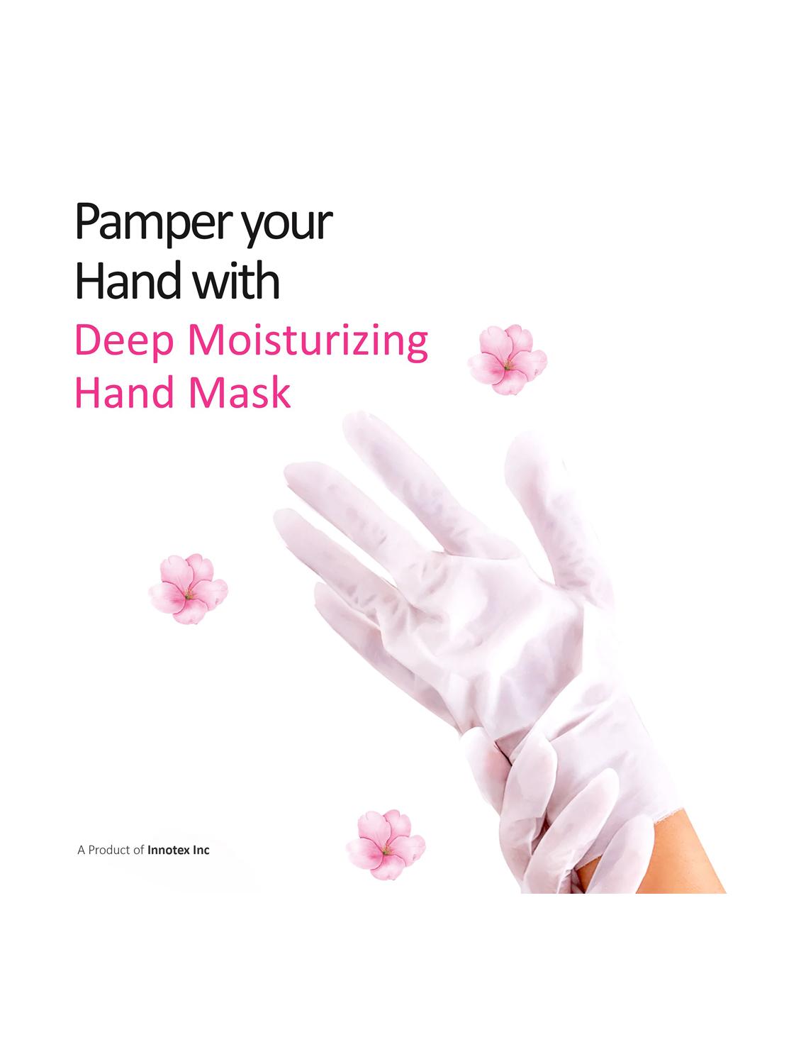 masking hydrating,moisturisation and exfoliating hand mask for smooth hand - 21645847 - Standard Image - 1