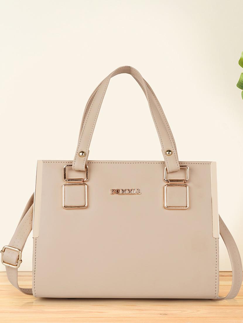 cream leatherette (pu) handbag - 21645994 - Zoom Image - 0