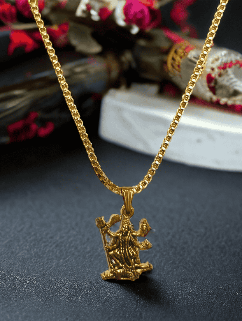 men sacred idol pendant with chain - 21646393 -  Standard Image - 1