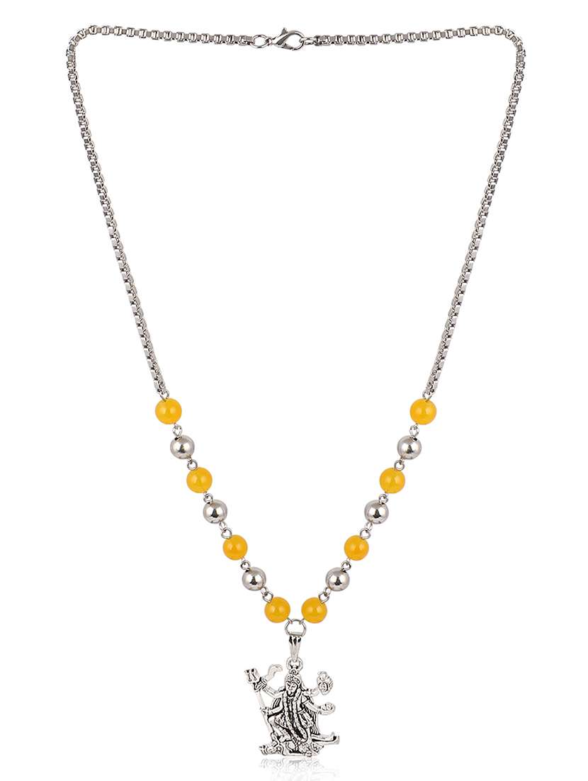 men sacred idol pendant with chain - 21646396 -  Standard Image - 1