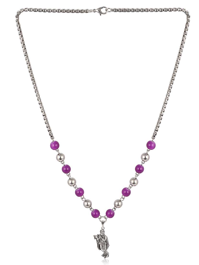 men sacred idol pendant with chain - 21646403 -  Standard Image - 1