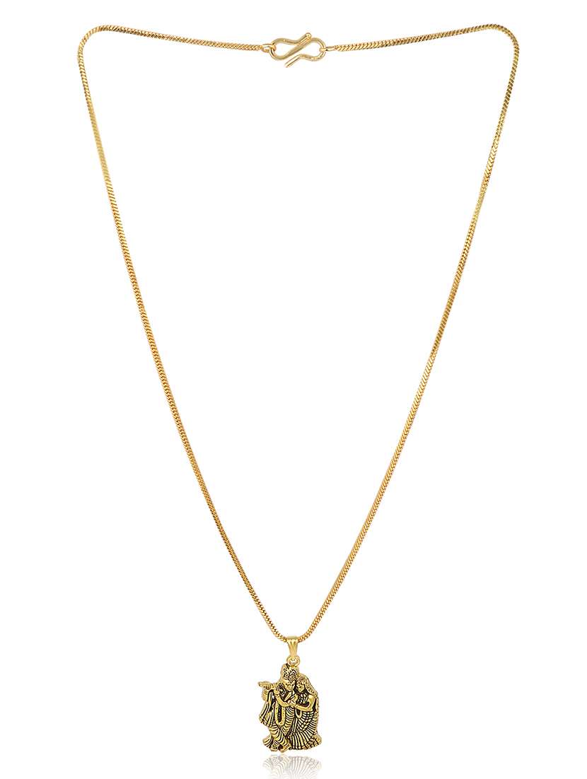 men sacred idol pendant with chain - 21646404 -  Standard Image - 1