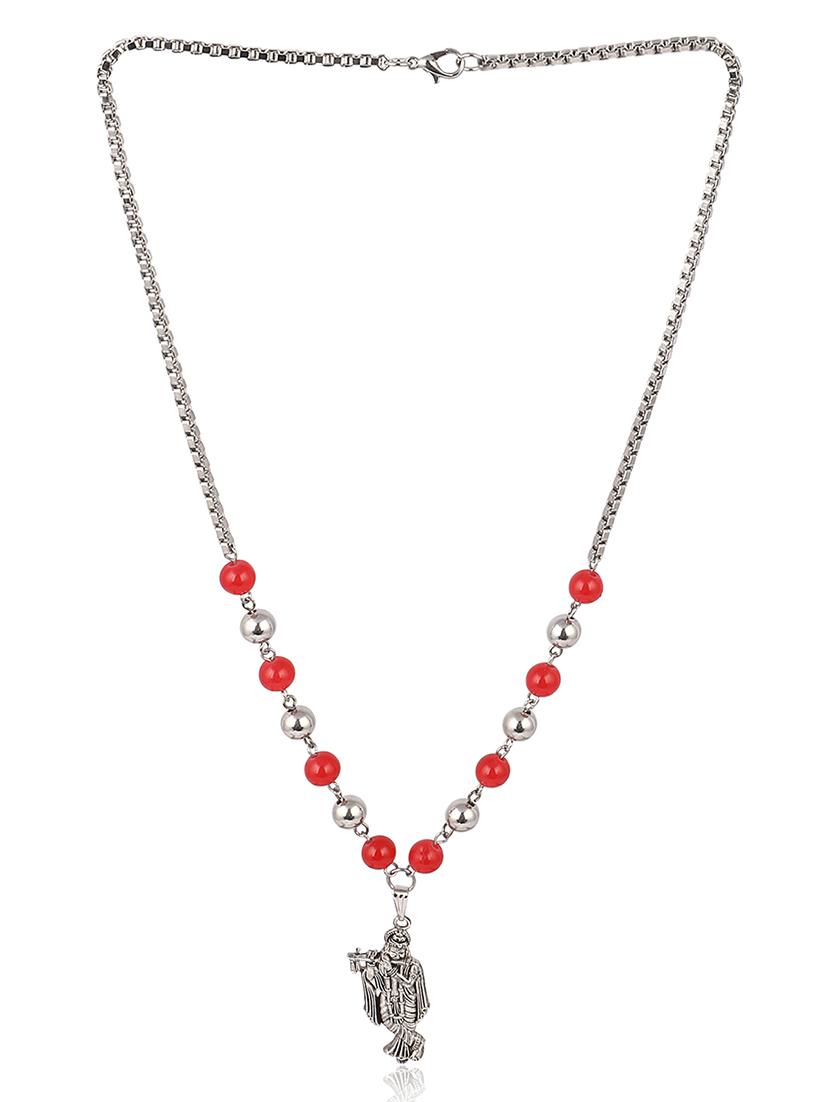 men sacred idol pendant with chain - 21646406 - Standard Image - 1
