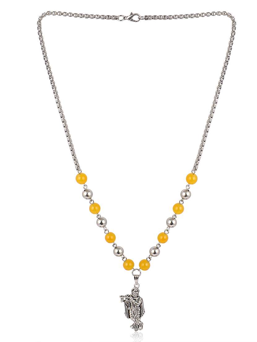 men sacred idol pendant with chain - 21646407 -  Standard Image - 1