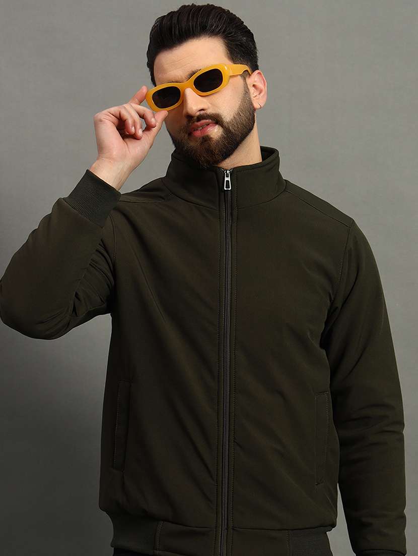 men solid long sleeve casual jacket - 21646554 -  Standard Image - 1