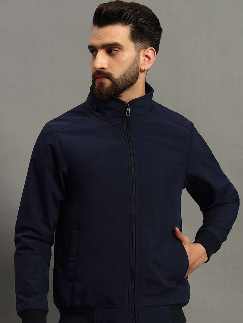 men solid long sleeve casual jacket - 21646555 -  Standard Image - 1