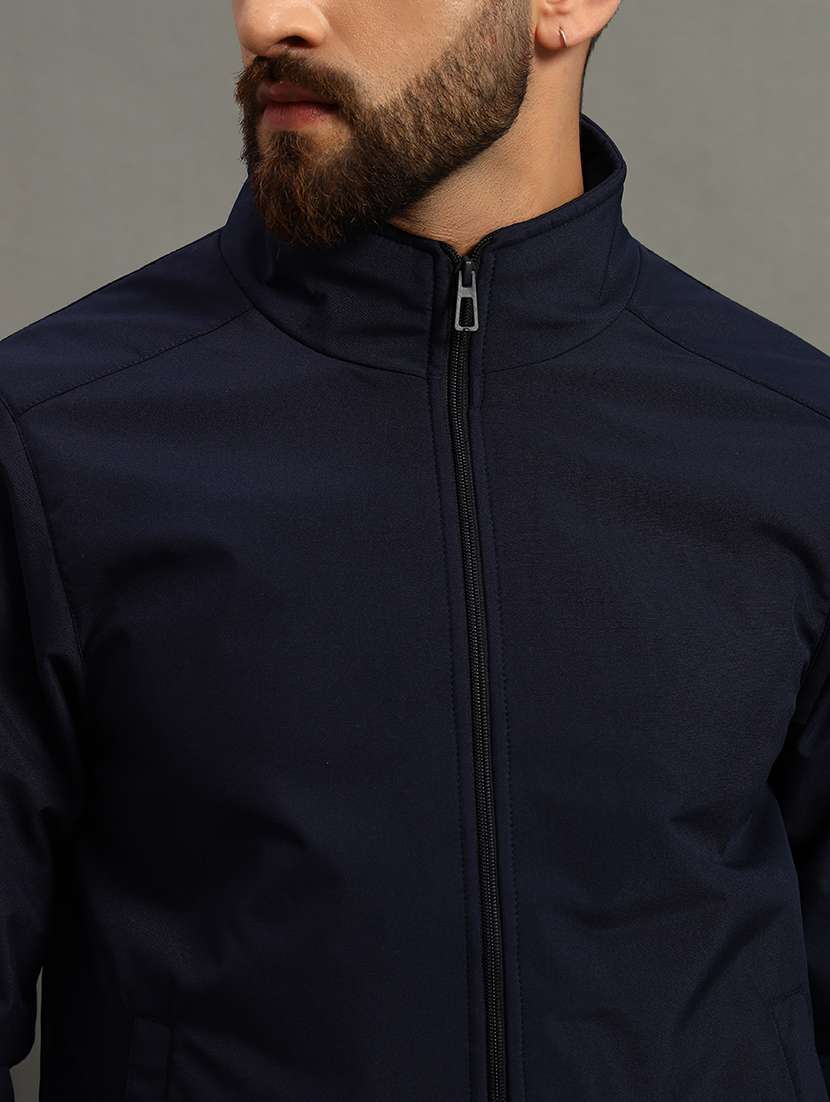 men solid long sleeve casual jacket - 21646555 -  Standard Image - 4