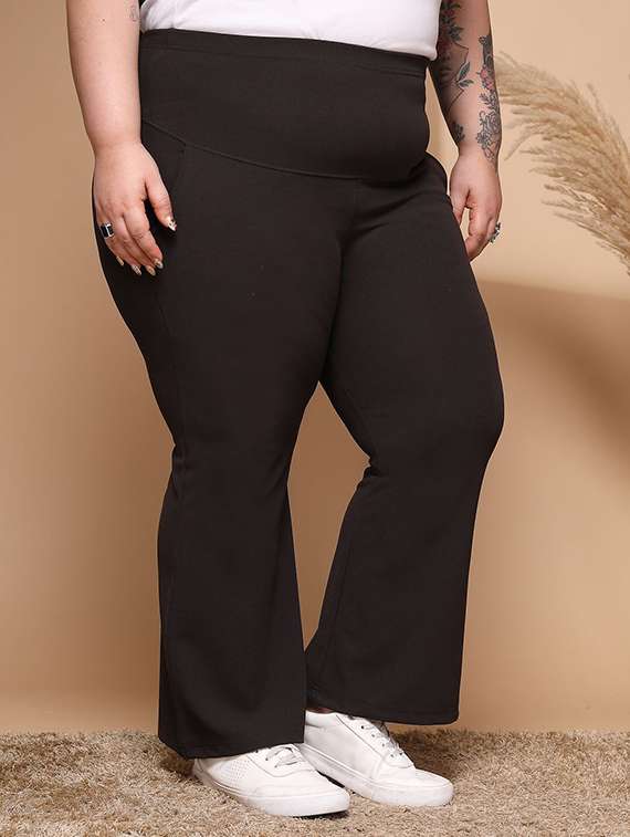 women plain low rise plus size jeggings - 21646610 -  Standard Image - 1