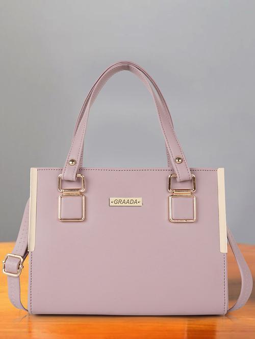 women pink plain handbag - 21646720 -  Standard Image - 0