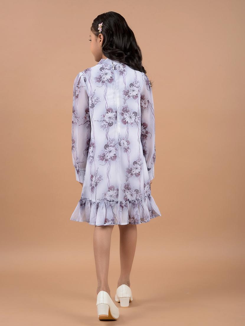 girls florals fit & flare dress - 21646729 - Standard Image - 4