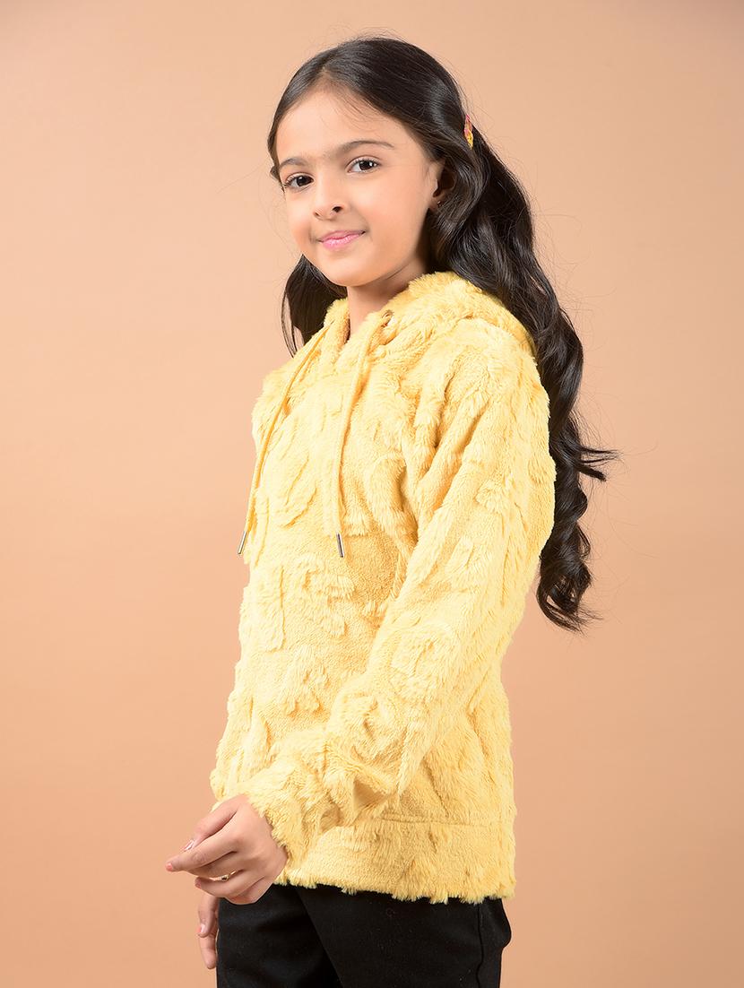 girls solid long sleeve sweatshirts - 21646768 - Standard Image - 1