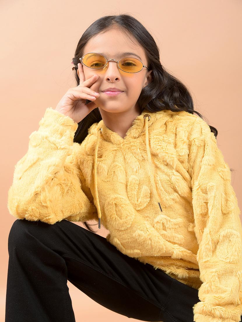 girls solid long sleeve sweatshirts - 21646768 - Standard Image - 4