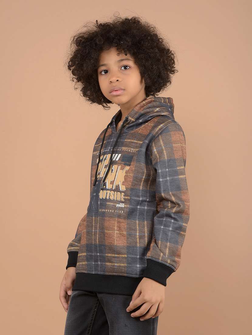 boys checks long sleeve sweatshirts - 21646787 -  Standard Image - 1