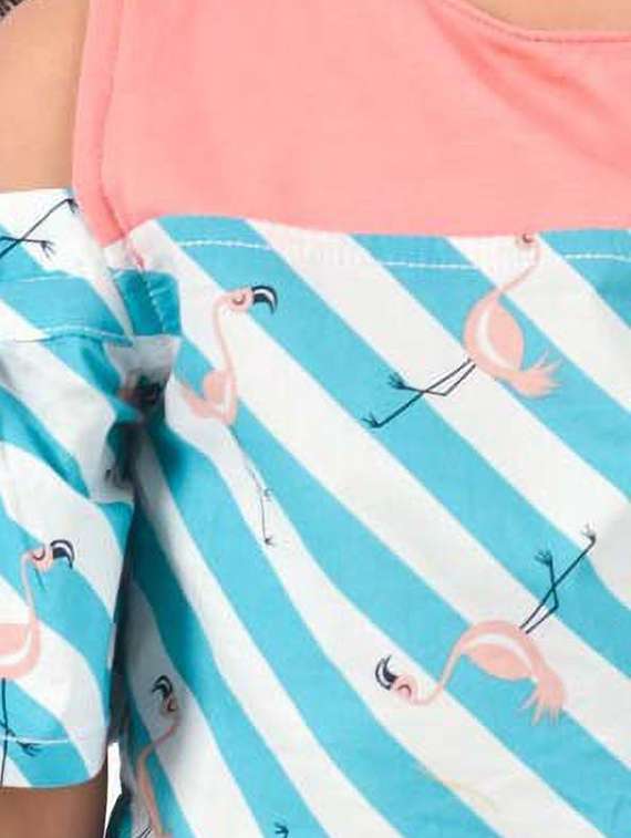 girls round neck printed top - 21646863 -  Standard Image - 4