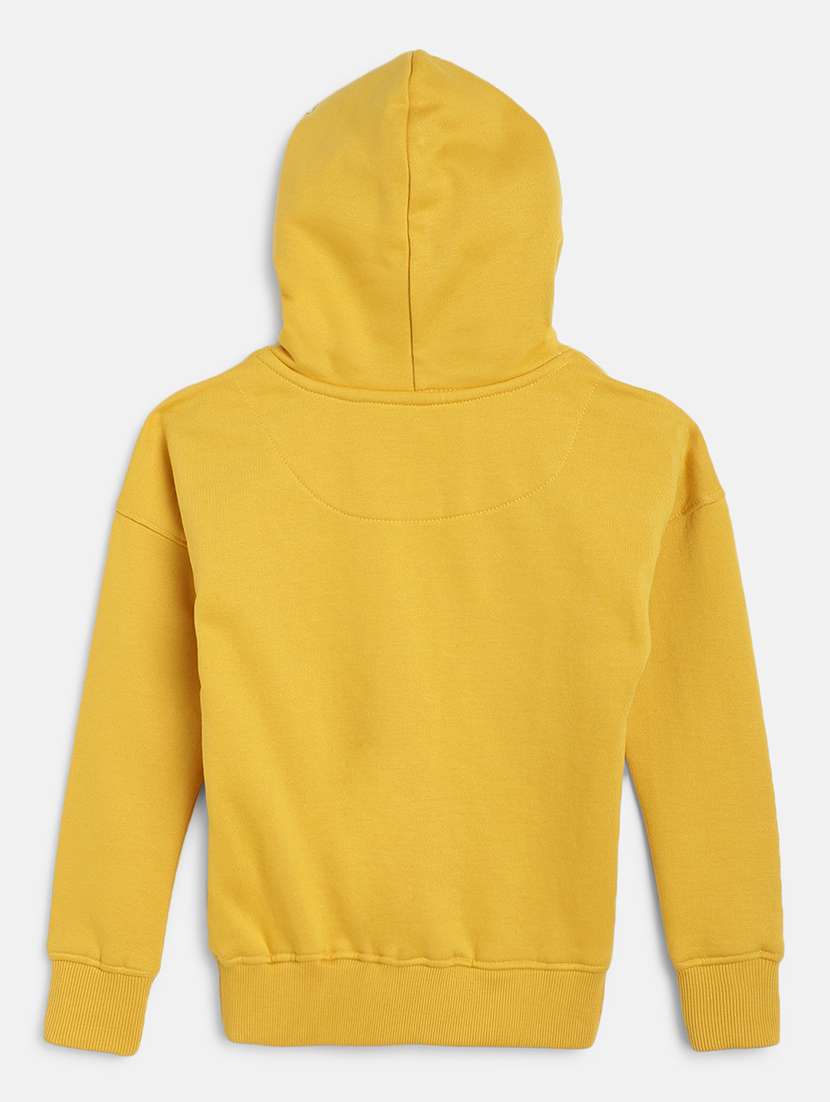 girls solid long sleeve hooded sweatshirt - 21646883 -  Standard Image - 1