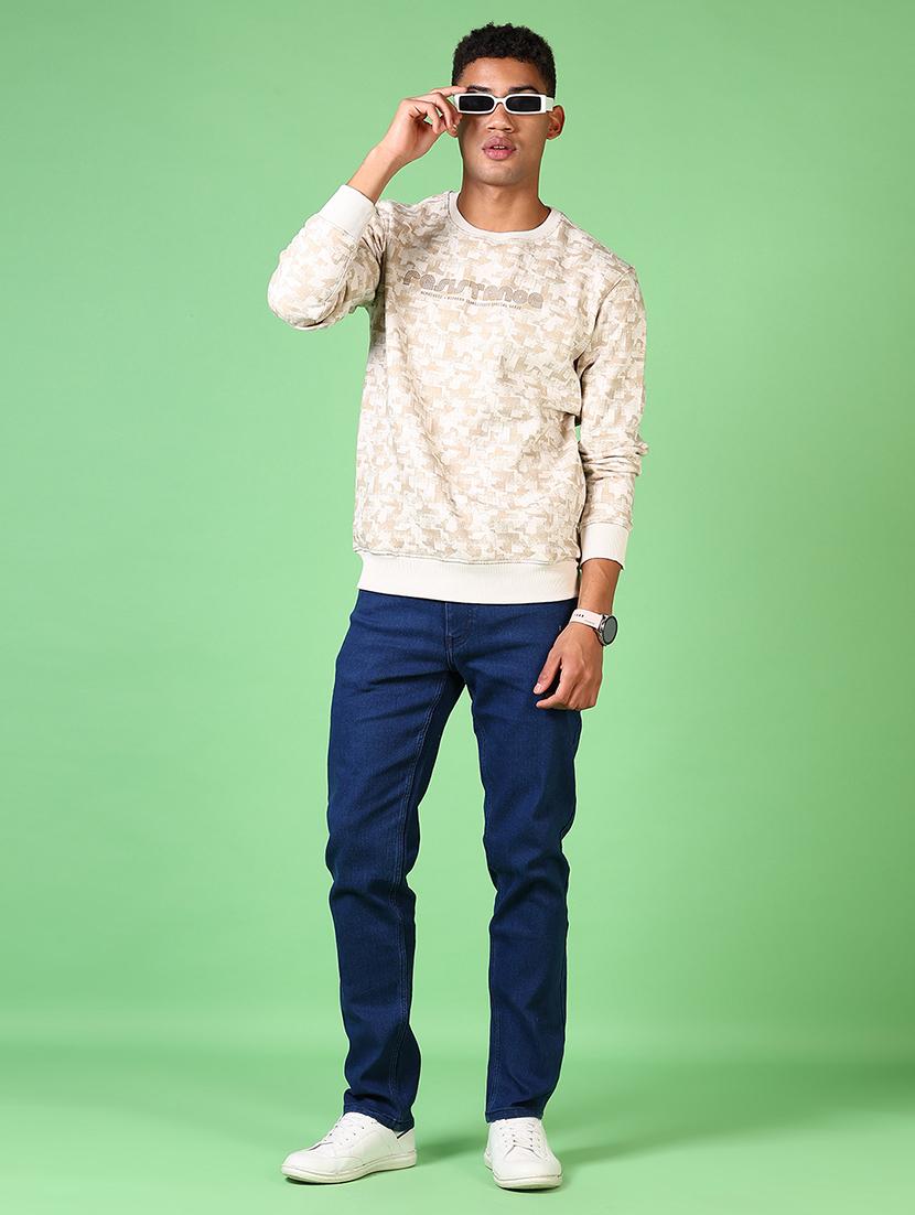 men mid rise plain slim fit jeans - 21646890 - Standard Image - 4