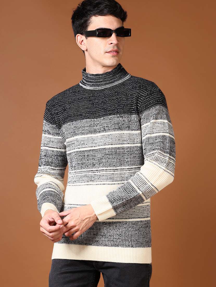 men self design long sleeve pullover - 21646893 -  Standard Image - 1