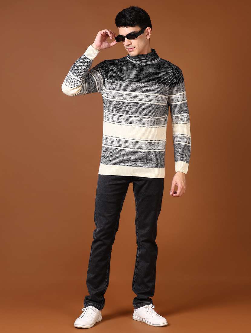 men self design long sleeve pullover - 21646893 -  Standard Image - 4