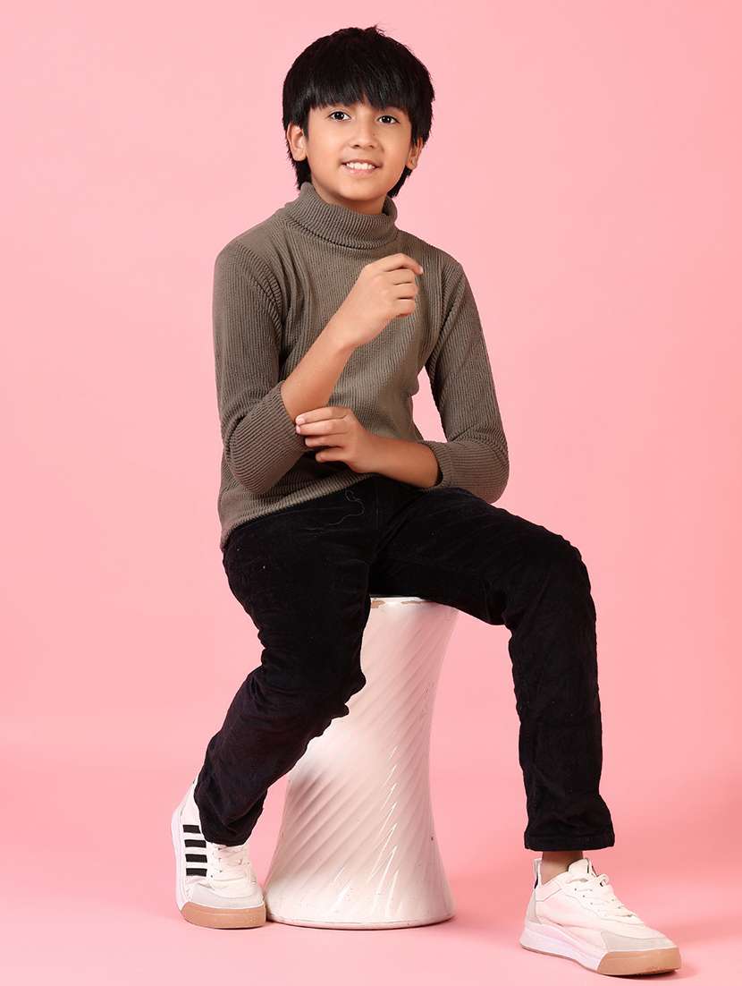 boys solid long sleeve sweater - 21646915 -  Standard Image - 4