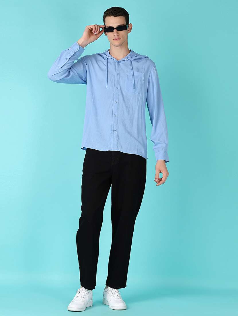 Men Long Sleeves Solid Casual Shirt - 21646920 -  Standard Image - 4