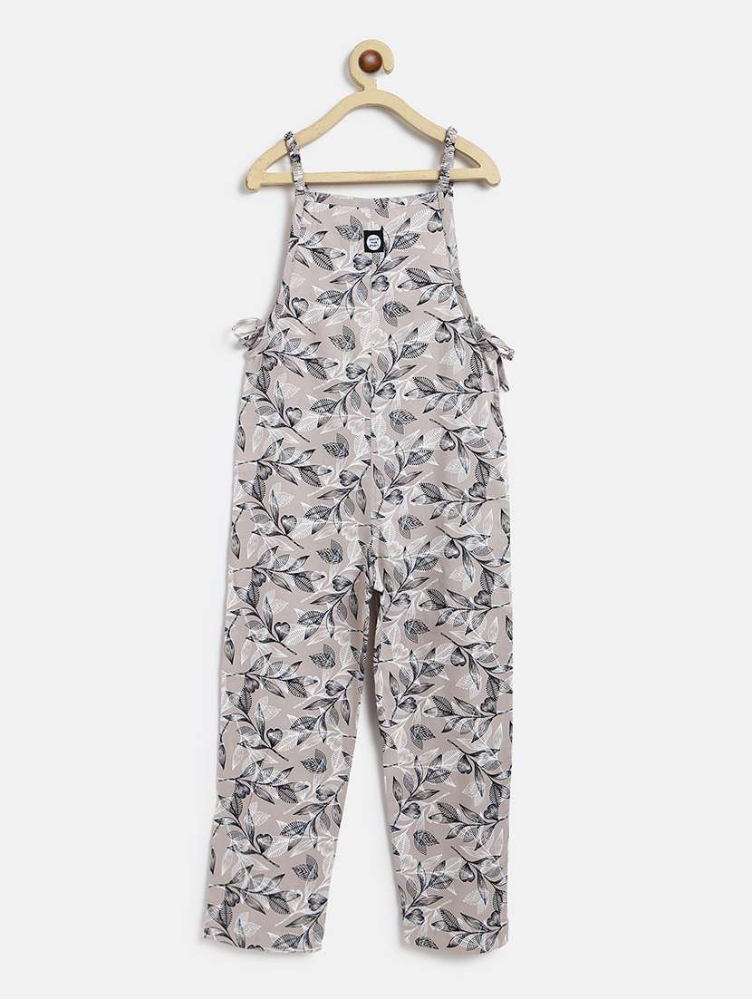 girls floral printed dungaree - 21647097 -  Standard Image - 1