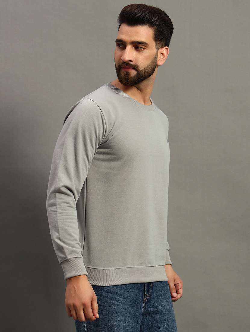 men solid regular fit sweatshirt - 21647112 -  Standard Image - 1