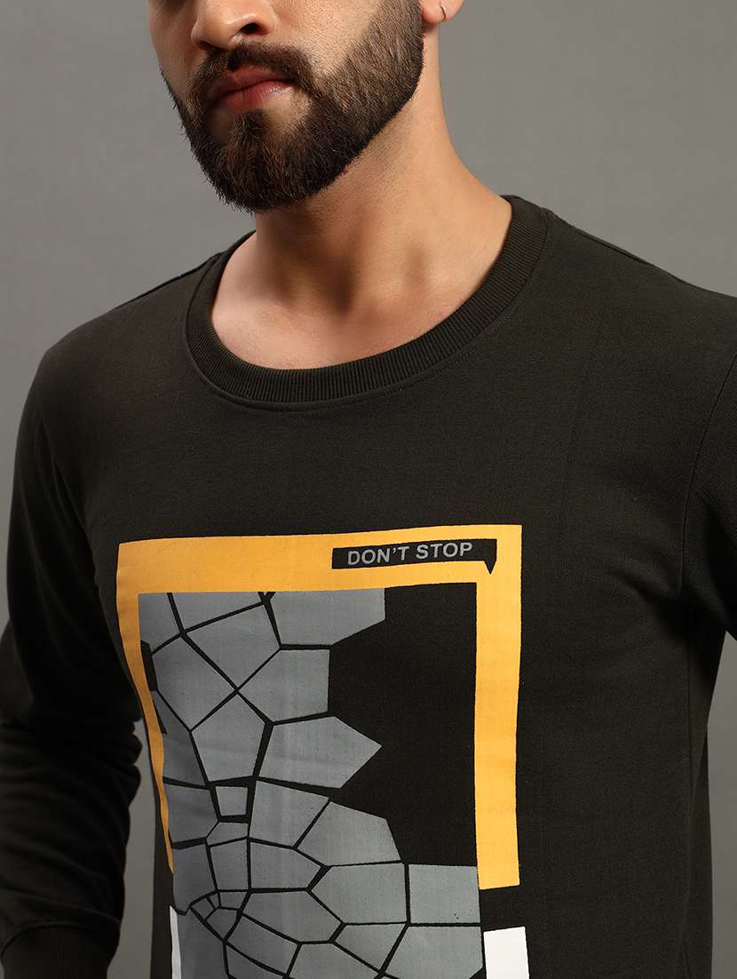 men front print regular fit sweatshirt - 21647114 -  Standard Image - 4
