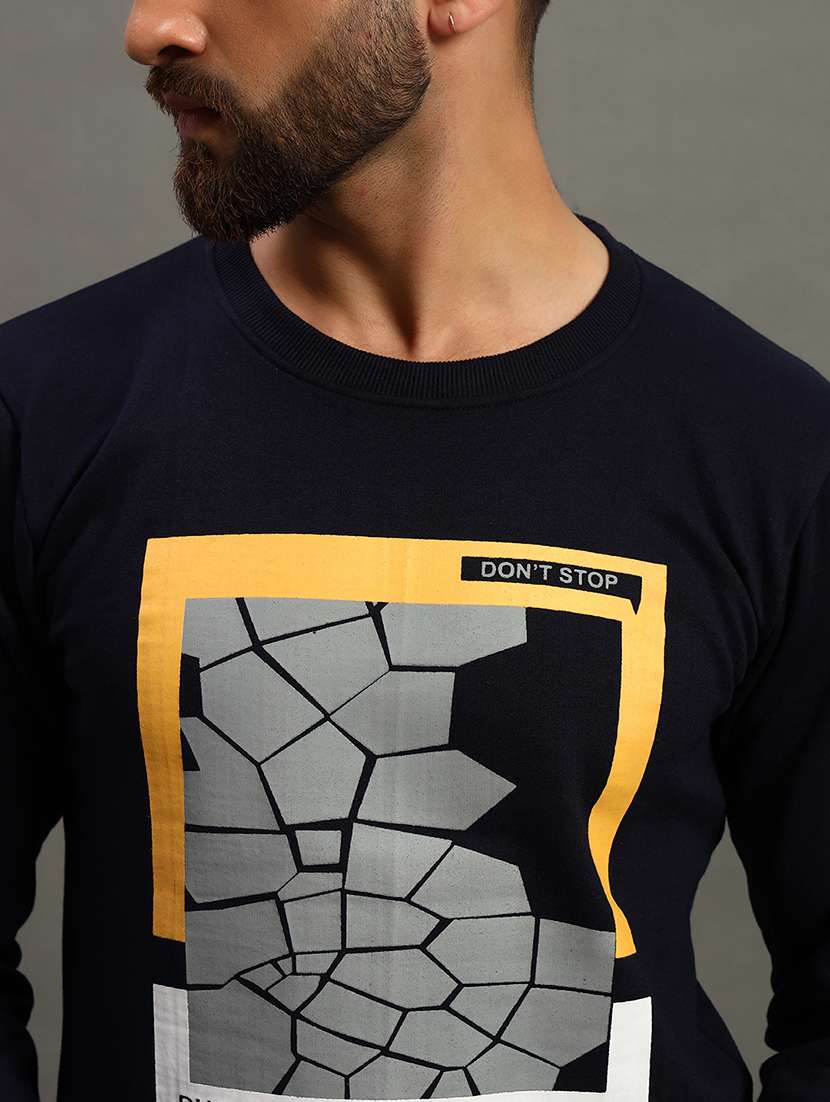 men front print regular fit sweatshirt - 21647115 -  Standard Image - 4
