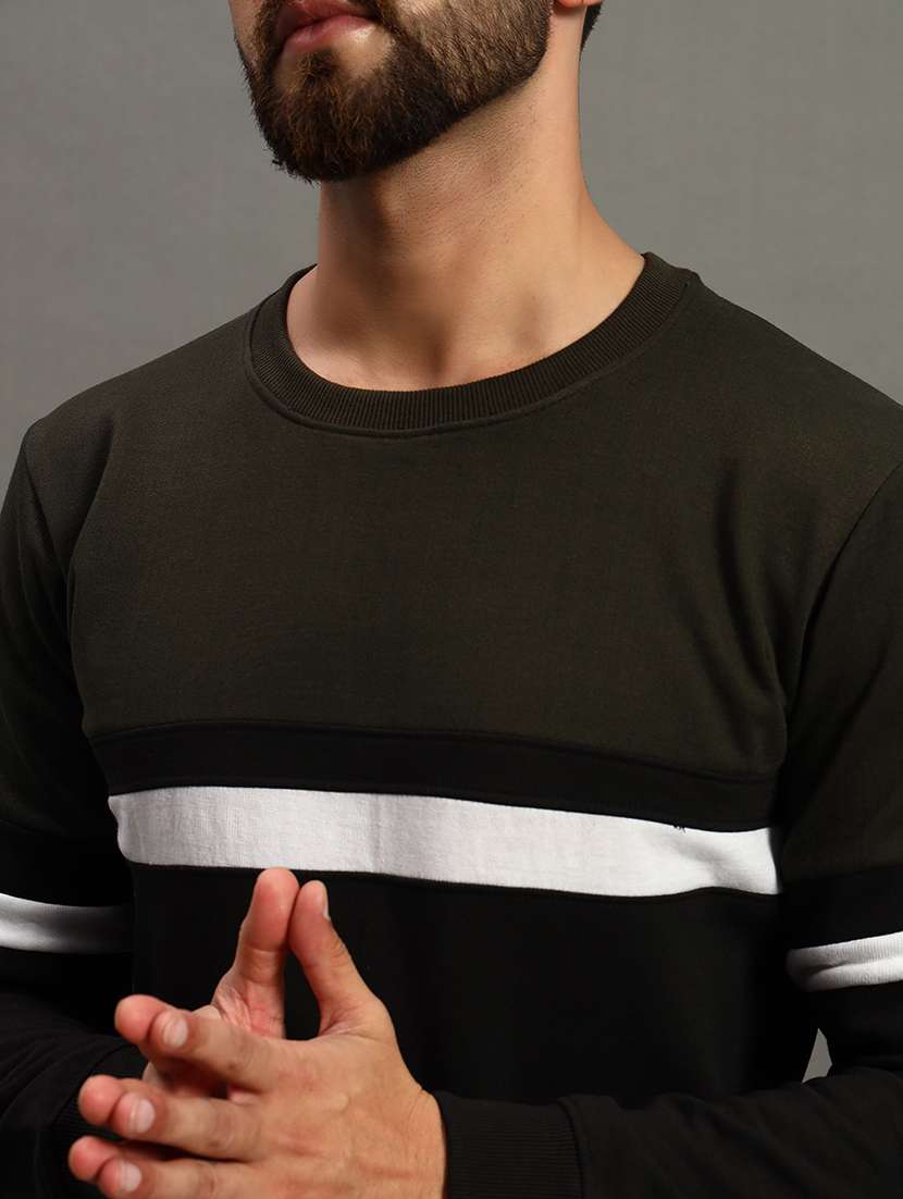 men color block regular fit sweatshirt - 21647117 -  Standard Image - 4