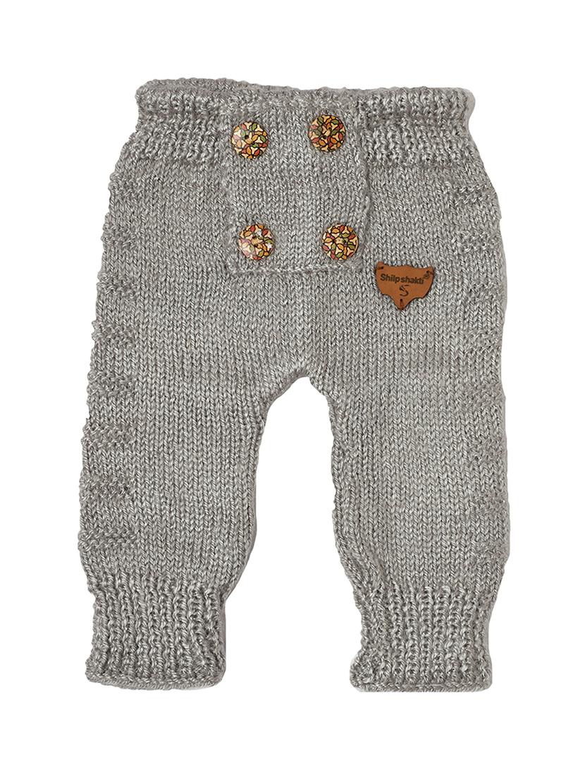 girls grey solid casual trouser - 21647184 - Standard Image - 1