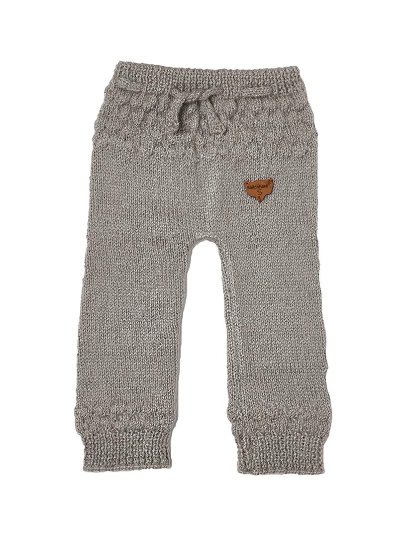 girls grey solid casual trouser - 21647185 - Standard Image - 1