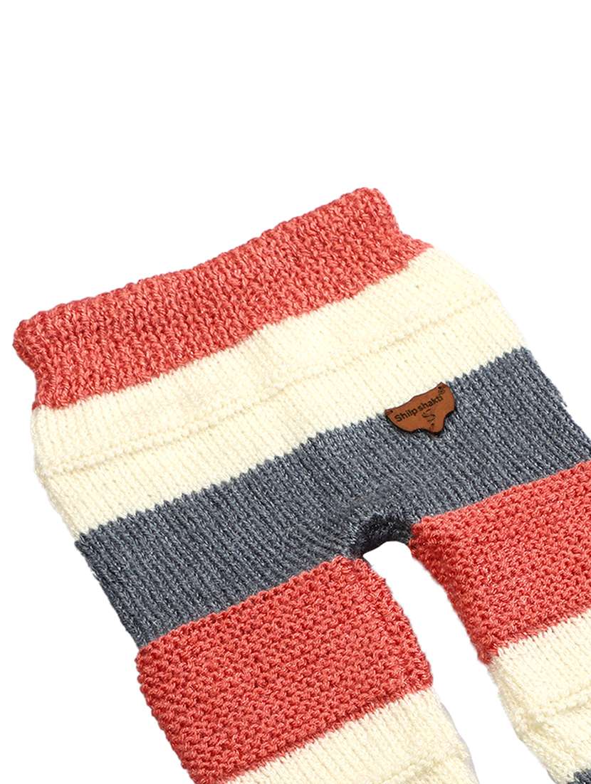 girls multi color stripes casual trouser - 21647188 -  Standard Image - 4